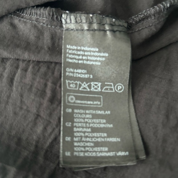 H&M Black Button Down sheer Shirt - Picture 5 of 5